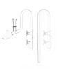 Nature Aquarium 13mm Glass Lily Pipe Set with Skimmer (13mm/Lily/Glass/23cm)