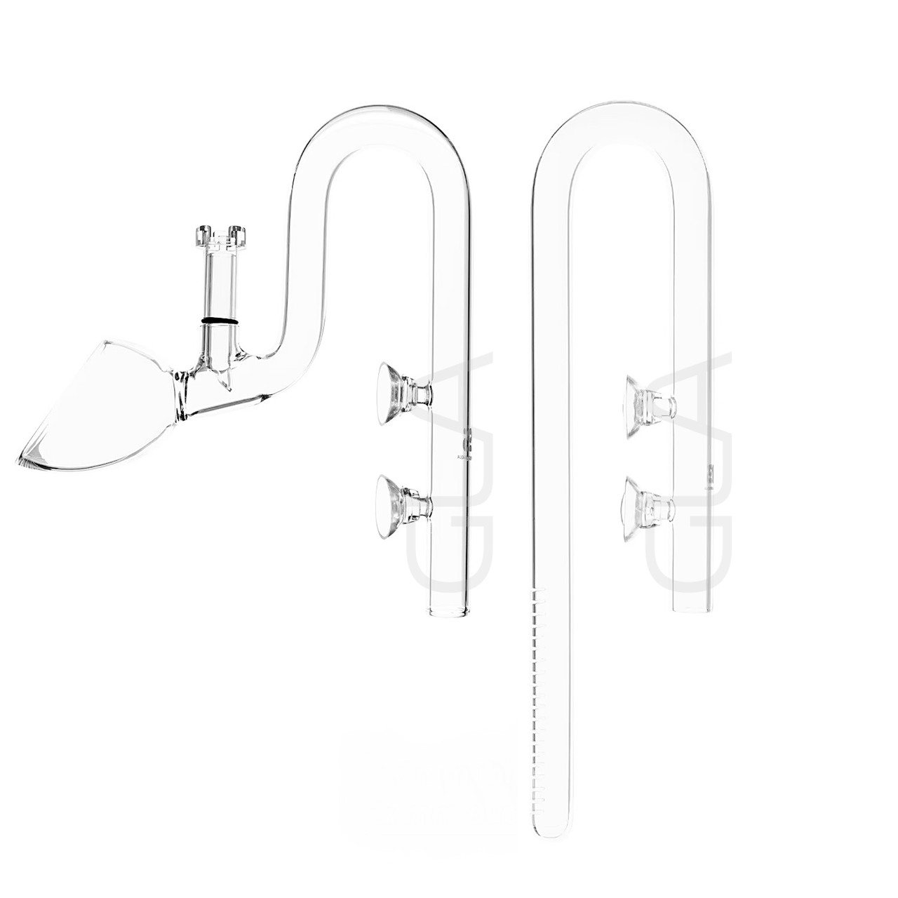 ADA NATURE AQUARIUM LILY PIPE V-7 Φ17 希少 Nature Aquarium 17mm Glass Lily Pipe Set with Skimmer (17mm - Glass)