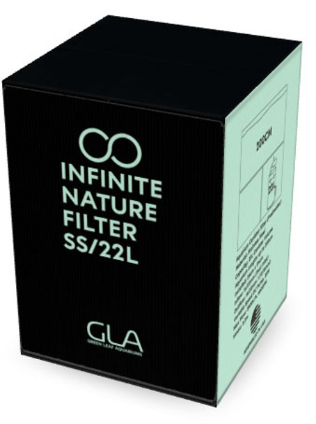 GLA Infinite Nature Filter SS/22L - Stainless Steel Aquarium Canister Filter (for 200cm tank)