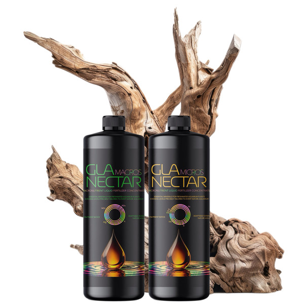 GLA Micros & Macros Nectar Bottle Set - Complete Liquid Fertilizer for Aquarium Plants