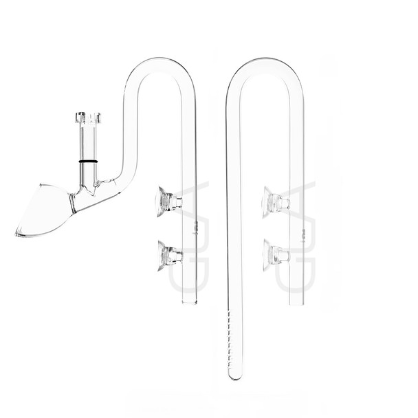 Nature Aquarium 13mm Glass Lily Pipe Set with Skimmer (13mm/Lily/Glass/23cm)