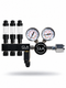 GLA PRO-DS-3 Dual Stage CO2 Regulator (3 Block Modular Manifold)