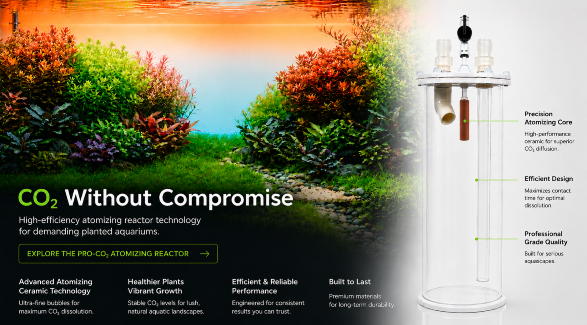 GLA PRO-CO2 Atomizing Reactor 5L - Nature Aquarium CO2 Reactor