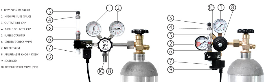 Understanding the CO2 Regulator and Planted Tank Relationship - Aquarium Co2 Regulator Diagram Gla