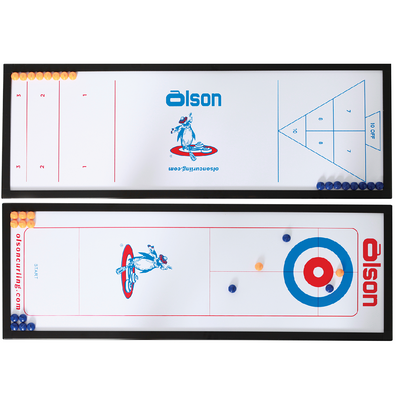 Mini Curl & Shuffleboard Game