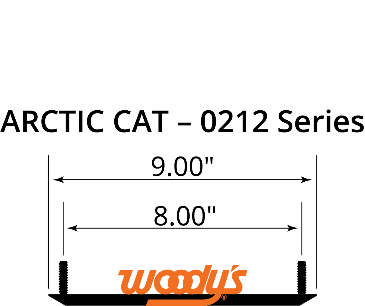 Woody's Extender Trail - 4" Arctic Cat EAT4-0212