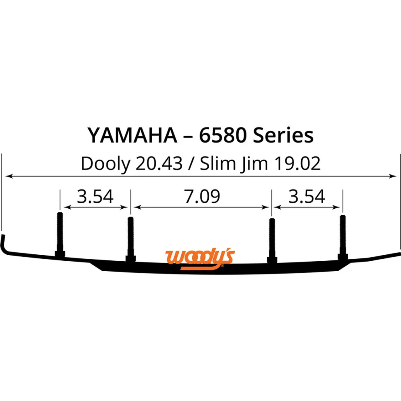 Woody's Slim Jim 2.0 - 4" Polaris S2Y4-6580-1