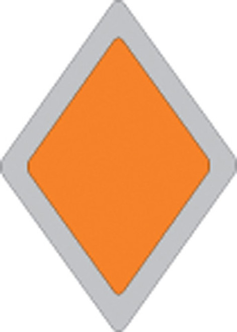 ORANGE PLASTIC REFLECTIVE SNOWMOBILE TRAIL BLAZER DIAMOND