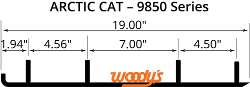 Woody's Extender Trail - 4" Arctic Cat EAT3-9850