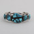 Sterling Silver Cuff w/ Blue Diamond Turquoise, 6 Stones.