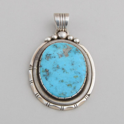 Turquoise Pendant by William Vandever - The Crosby Collection Store