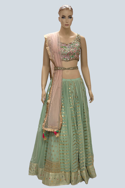 Green Color Lehengha Choli Choli (L0270)