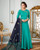 Turquoise Color Dress Gown Style (D1021)