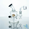 Tsunami Glass Water Pipe Rig Mini Micro - 6 Inches - 177 Grams - Blue Tsunami Glass Water Pipe Rig Mini Micro - 6 Inches - 177 Grams - Blue