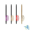 Zebra Smoke Brass Knuckle Hookah Hose - Assorted Colors [PA-16]