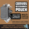 Smokezilla Canvas Accessories Pouch With Multi Purpose Pocket - Assorted Colors - Display of 6