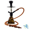 Pharaohs Aztec Single Hose Hookah - 16 Inch - Amber