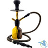 Pharaohs Jarra Single Hose Hookah - 16 Inch - Yellow Gold