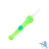 Stratus Silicone Skull Dipper Glow In The Dark With 14MM Quartz Tip - UV Slime Stratus Silicone Skull Dipper Glow In The Dark With 14MM Quartz Tip - UV Slime