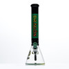 Dragon Platinum Water Pipe Beaker Base With Ice Catcher + Diffused Downstem & Straight Neck - 1200 Grams - 16 Inches [DGB-065] - Green