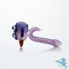 Shadow Glass Hand Pipe Crossed Eyes Creature Design Spoon - 5.5 Inches - 100 Grams - Assorted Colors [SGH-002]