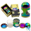 Shredder 4 Piece Large Grinder With Big Window - Style 25 - 63mm - 4 Part - Rainbow

