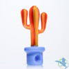 Dragon Platinum Cactus Glass Hand Pipe - 110 Grams - 6 Inches - Assorted Colors [WPH-406]