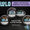 LoLo Tobacco Free Nicotine Pouches - 20 Pouches Per Can - Pack of 5 Cans