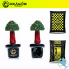 Dragon Platinum Glass Hand Pipe Tree Shape - 100 Grams - 5 Inches - Assorted Colors [WPH-405]