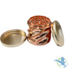 Shredder Extra Large Grinder Twister Metal - Style 41 - 75mm - 4 Part - Rose Gold