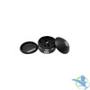 Shredder Large Grinder Mushroom Shape - Style 52 - 62mm - 4 Part - Black