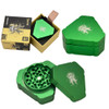 Shredder Large Grinder Triangular Shape - Style 49 - 63mm - 3 Part - Green
