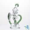 Dragon Platinum Water Pipe Recycler Inclined Neck With Circ Perc - 350 Grams - 8 Inches - Assorted Colors [DGE-397]