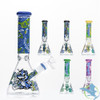 Dragon Platinum Water Pipe Straight Neck + Ice Catcher With Diffused Downstem Perc - 430 Grams - 10 Inches - Assorted Colors [DGE-395]