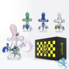 Dragon Platinum Water Pipe Octopus Bubbler Bong - 220 Grams - 5.9 Inches - Assorted Colors [WPE-040]