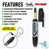 Smyle Penjamin Discreet Permanent Marker VV Cartridge Preheat Pen Battery With Ink