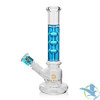 Tsunami Premium Three Rings Edition Freezable Glycerine Water Pipe With Diffused Downstem - 480 Grams - 11 Inches - Blue