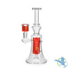 Tsunami Premium Swirl Edition Freezable Glycerine Water Pipe With Circ Perc - 360 Grams - 9 Inches - Red