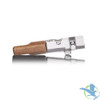 MJ Arsenal Ridge Chillum Hand Pipe - 3.5 Inches - Alpine Series - Clear/Wood MJ Arsenal Ridge Chillum Hand Pipe - 3.5 Inches - Alpine Series - Clear/Wood