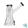 Tyson 2.0 Uppercut Bubbler Water Pipe - 5.4 Inches - Clear/Charcoal