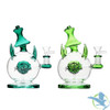 Shadow Glass Dyno Egg Water Pipe With Ball Perc - 410 Grams - 7.5 Inches - Assorted Colors [SGE-151]