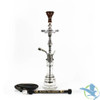 Khalil Mamoon 27 Inch Shamadan 1 Level Single Hose Hookah - Assorted Colors [KM-3080]