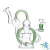 Dragon Glass Water Pipe Recycler With Circ Perc - 360 Grams - 8 Inches - Assorted Colors [DGE-409]