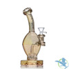 Shadow Glass Diamond Shape Water Pipe With Circ Perc - 380 Grams - 8.5 Inches - Assorted Colors [SGE-149]