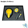 Blink Ash Tray Premium Set With Torch, Ashtray & Cigar Cutter - Knight (Yellow) Blink Ash Tray Premium Set With Torch, Ashtray & Cigar Cutter - Knight (Yellow)