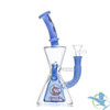 Dragon Glass Water Pipe Hourglass Cone Design Bent Neck With Tire Perc - 385 Grams - 9.5 Inches - Assorted Colors [DGE-421]