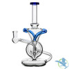BoroTech Infinity Loop Torus Recycler Glass Water Pipe Dab Rig Designed By Calibear - 390 Grams - 9.5 Inches [BTG027] - Blue D