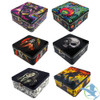 Smokezilla Metal Storage Box With Rolling Tray - Assorted Designs - Display of 6 [22627]