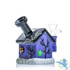 Dragon Glass Haunted House Theme Water Pipe - 180 Grams - 4.5 Inches - Assorted Colors [DGE-462]