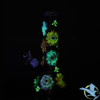 Dragon Glass Psychedelic Flower Glow In The Dark Water Pipe - 600 Grams - 10 Inches - Assorted Colors [DGE-476]